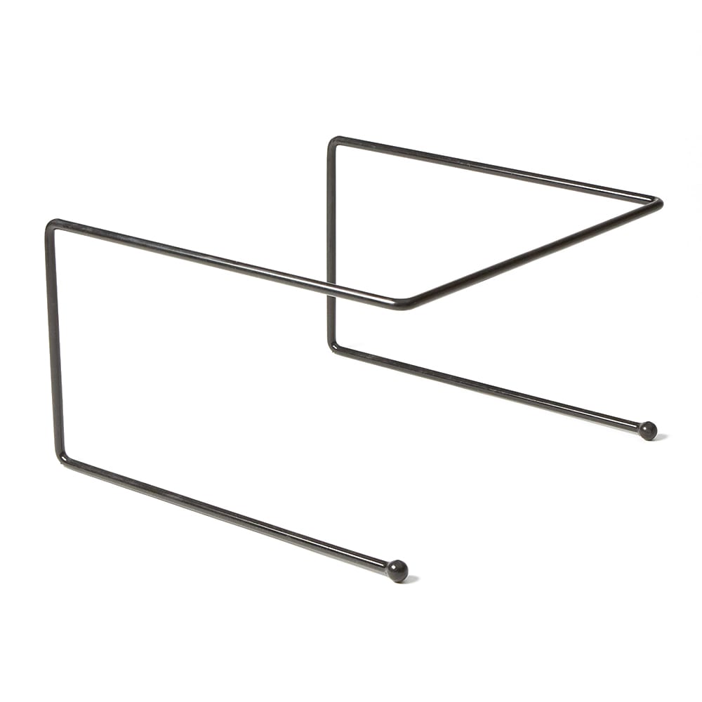 166-RSB312 9" Square Pizza Stand - 7"H, Rubberized Steel, Black