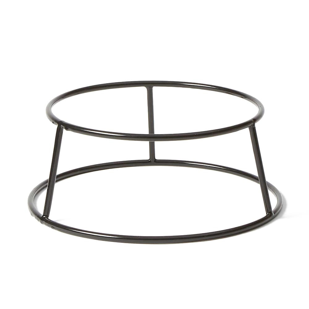 American Metalcraft RSRB4 7 1/2" Round Pizza Stand - 4"H, Rubberized Steel, Black