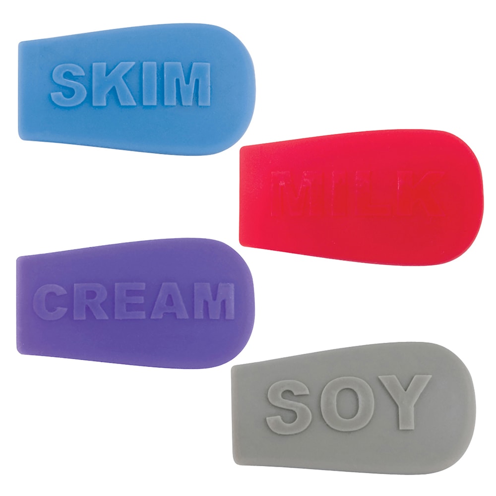 482-1000209VAR4 4-Piece Beverage Indicator Sock Set - Cream, Skim, Soy, Milk