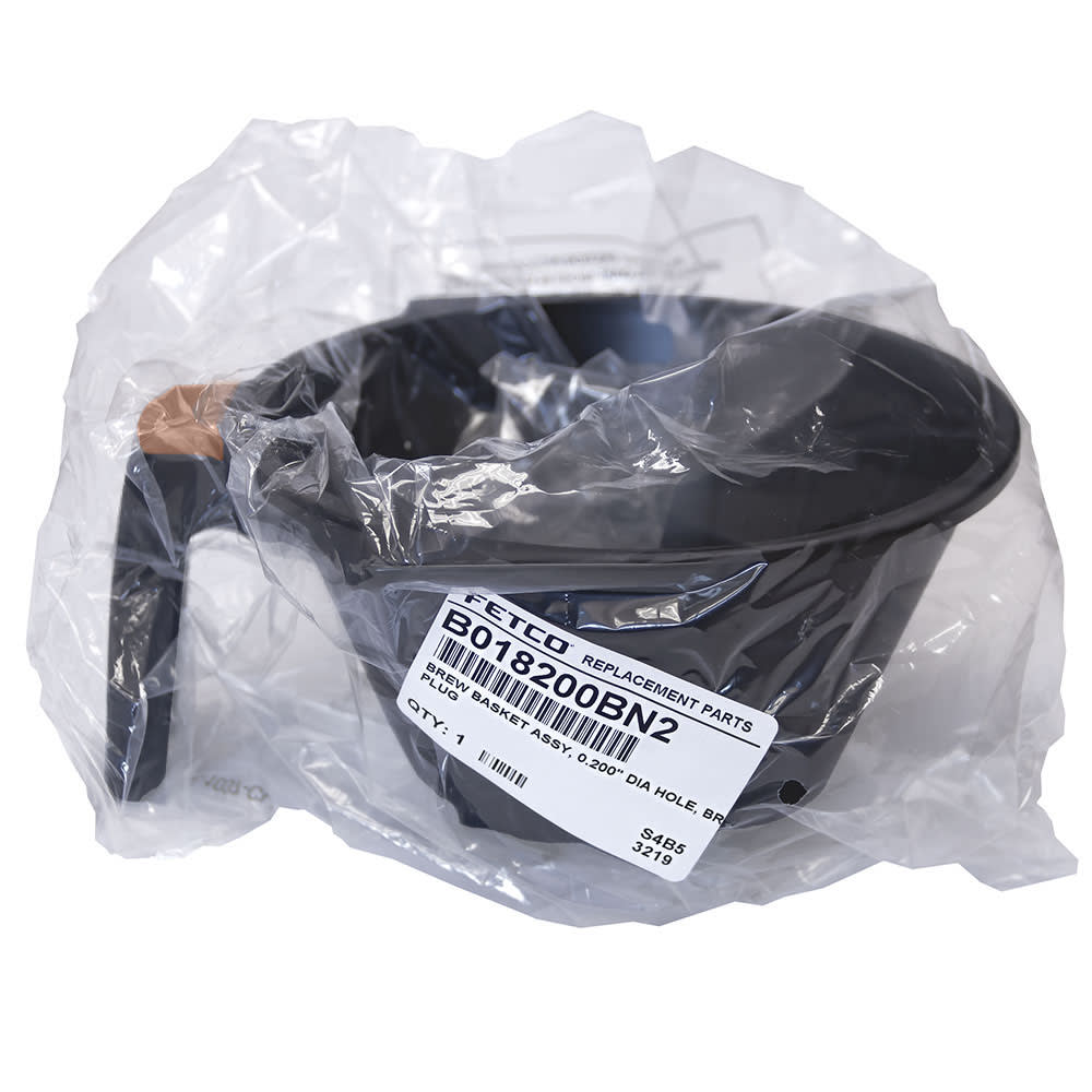 766-B018200BN2 Brew Basket w/ Brown Tab for CBS 2121 - 33 3/4" x 7 1/4", Plastic