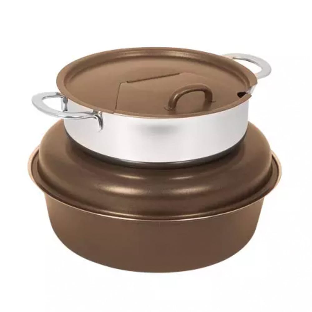 Spring USA 2385-597/6 6 qt Soup Tureen - Induction Ready, Bronze w/ Gold Accents