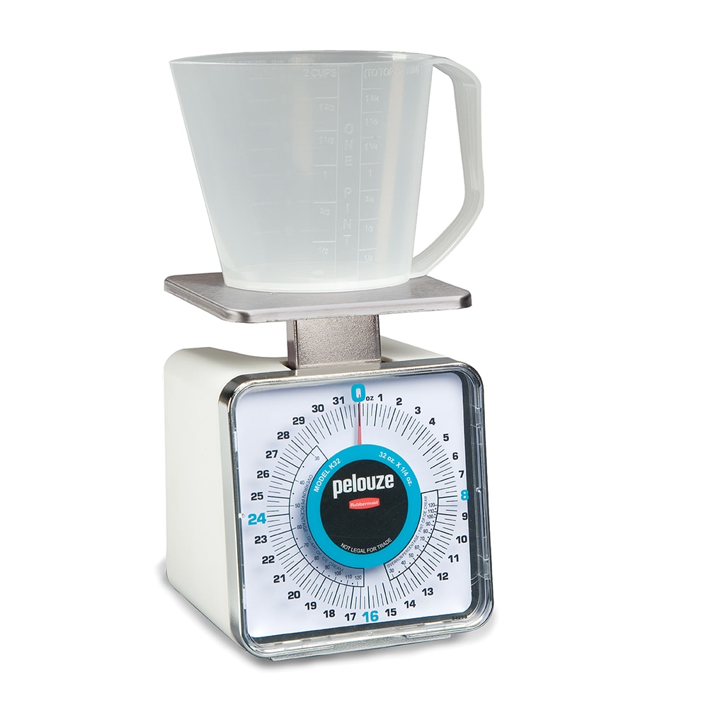 007-K32 Pelouze Specialty Compact Scale - Dial Type, 32 oz x 1/4 oz, Stainless