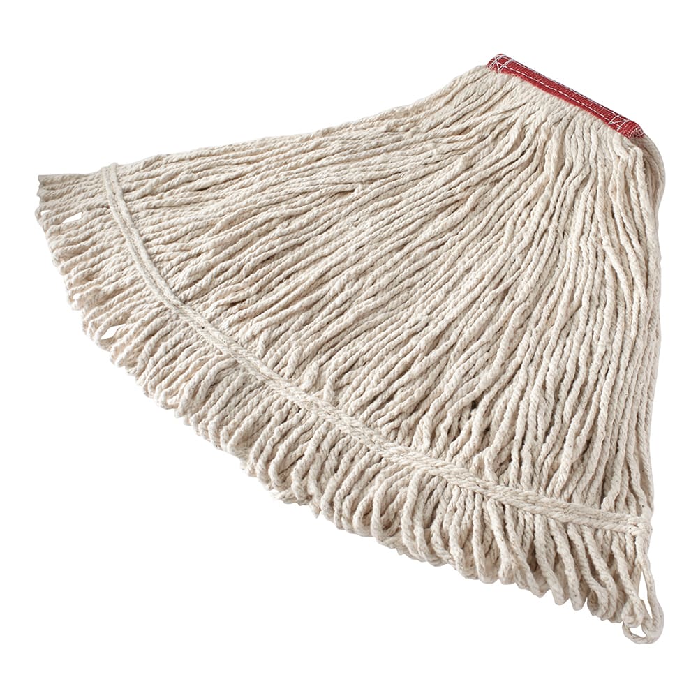 007-V156 Economy Mop Head - #16, 5" Headband, Cotton Yarn, White