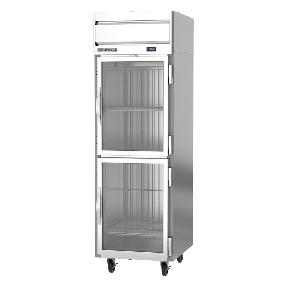 118-HFS1HC1HG 26" Horizon Series One Section Reach In Freezer, (2) Right Hinge Glass Doors,...