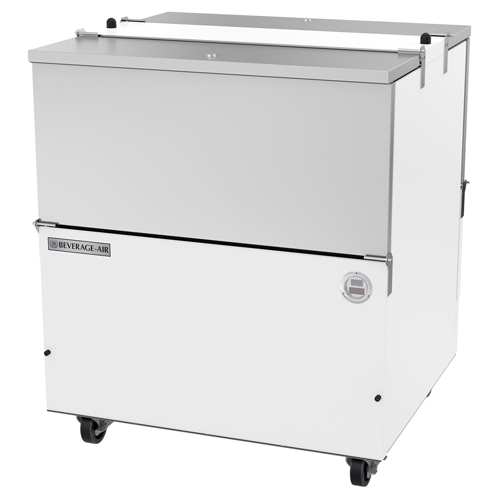 118-ST34HCW Milk Cooler w/ Dual Top & Side Access - (512) Half Pint Carton Capacity, 115v