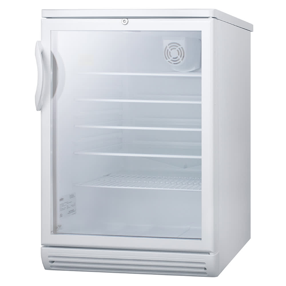 Summit SCR600GL 24" W Undercounter Refrigerator w/ (1) Section & (1) Door, 115v