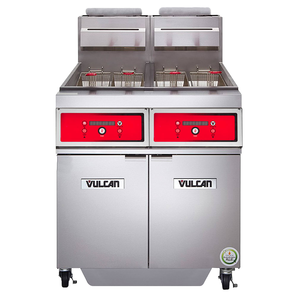 207-2TR45AFNG Gas Fryer - (2) 50 lb Vats, Floor Model, Natural Gas