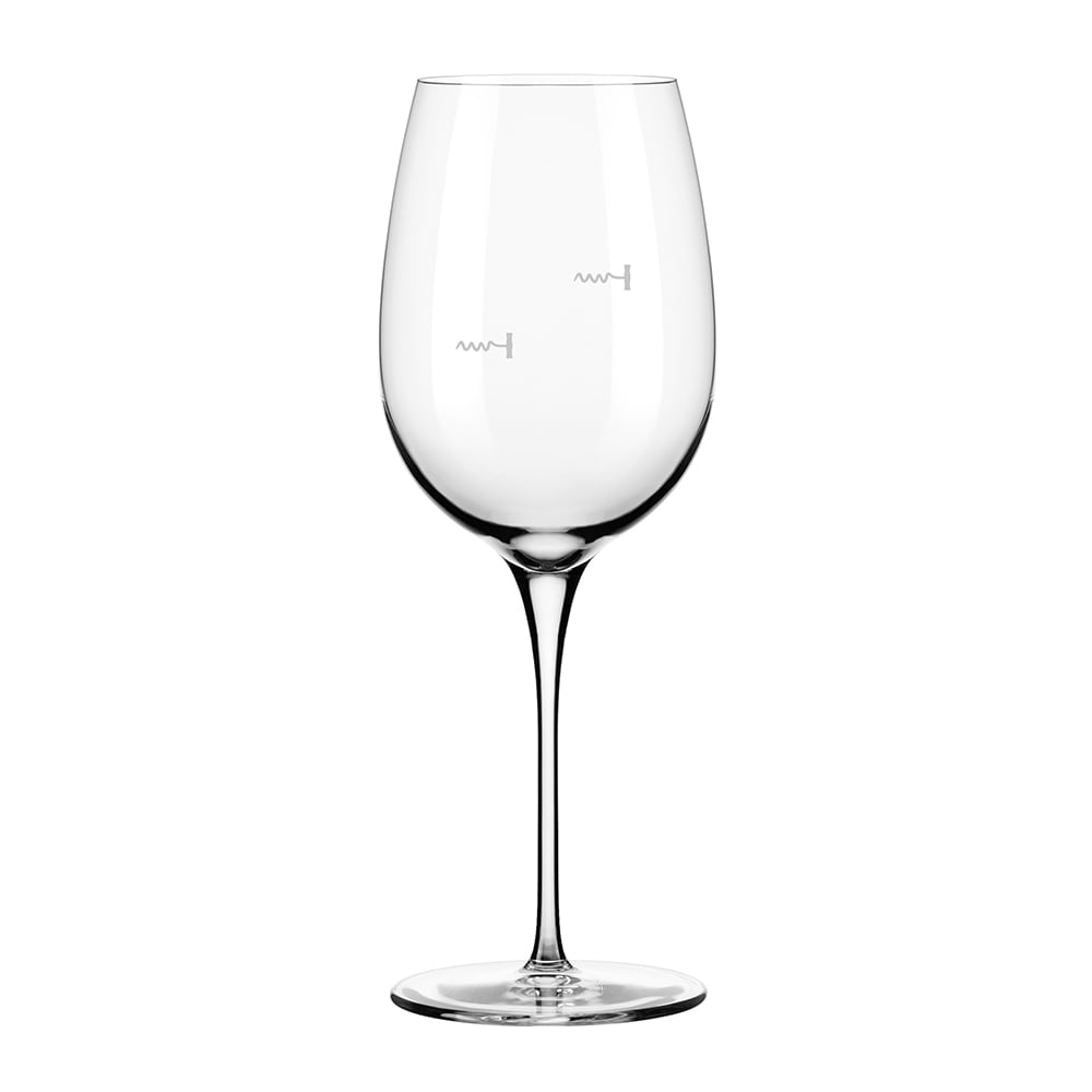 634-9123U226A 16 oz Wine Glass w/ Corkscrew Markings & Pour Control - Reserve by Libbey