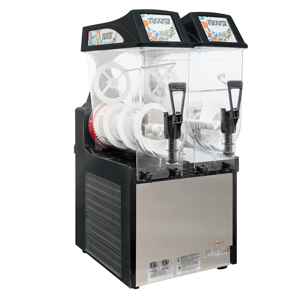 Crathco FROSTY 2 Frozen Drink Machine w/ (2) 3 1/5 gal Bowls, 15 4/5"W, 115v
