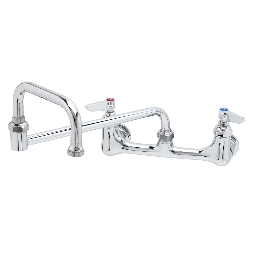 064-B0265BST Splash Mount Faucet w/ 18" Double Jointed Swing Nozzle