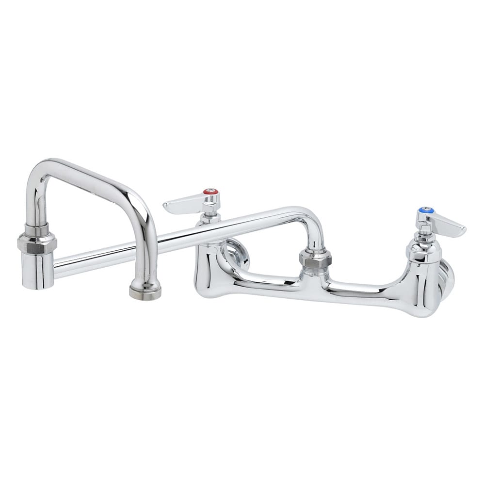 064-B0267BST Splash Mount Faucet w/ 12" Double Jointed Swing Nozzle