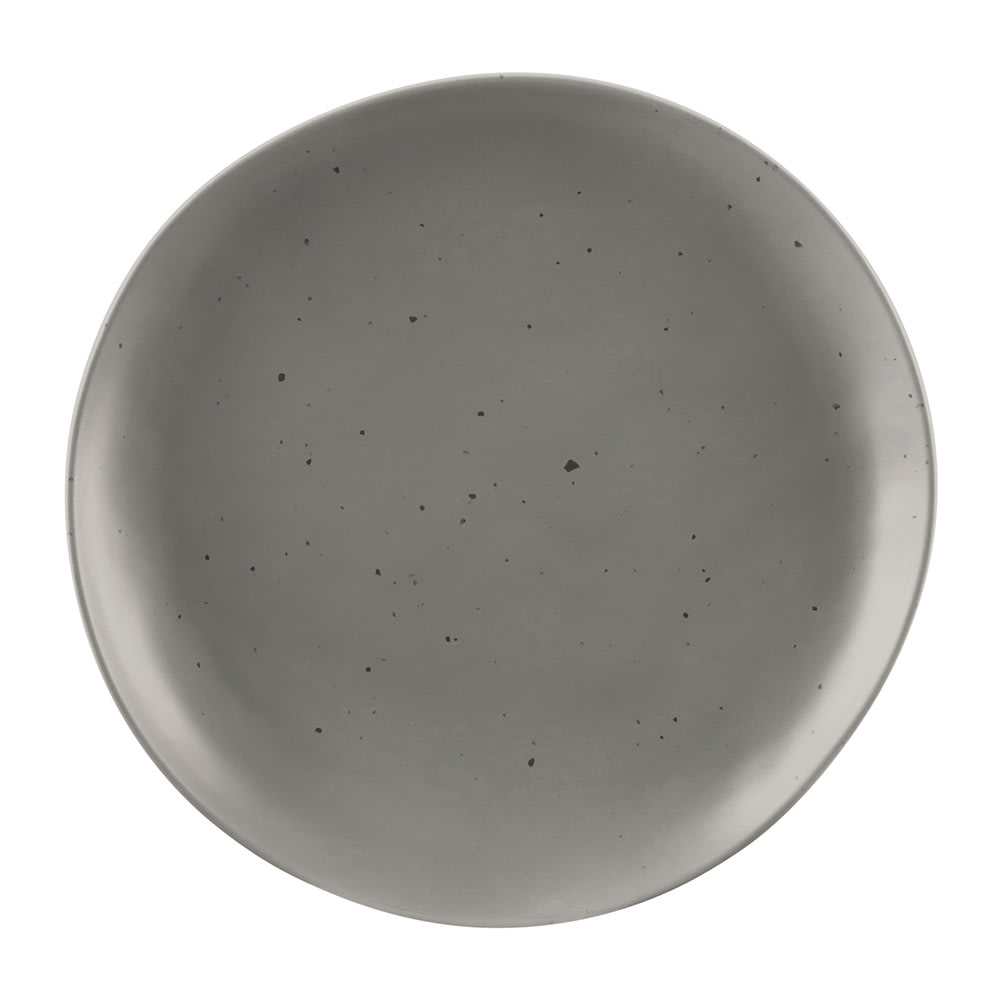 701-B182080DGS 8" Round Melamine Salad Plate, Dark Gray