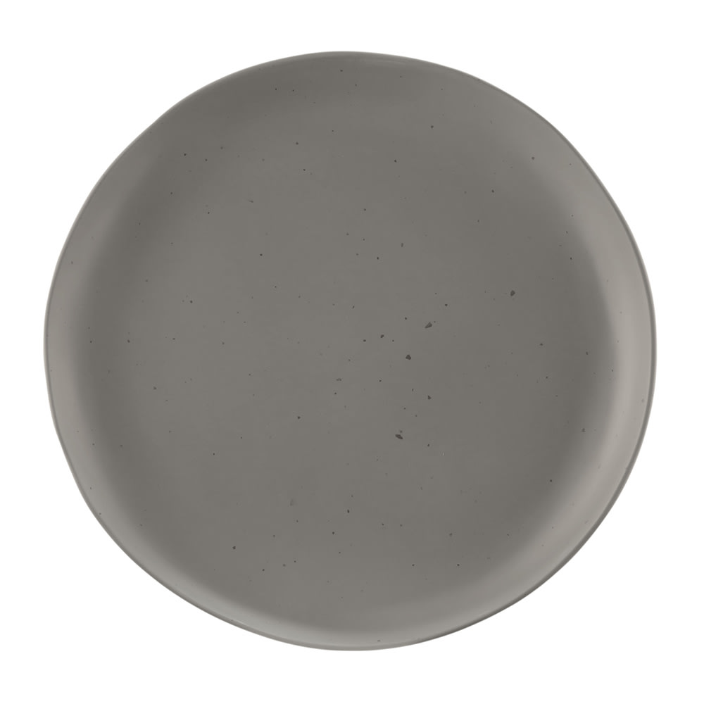 701-B182106DGS 10 3/4" Round Melamine Dinner Plate, Dark Gray