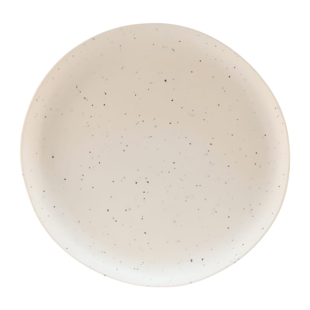 701-B182106ESS 10 3/4" Round Melamine Dinner Plate, Eggshell