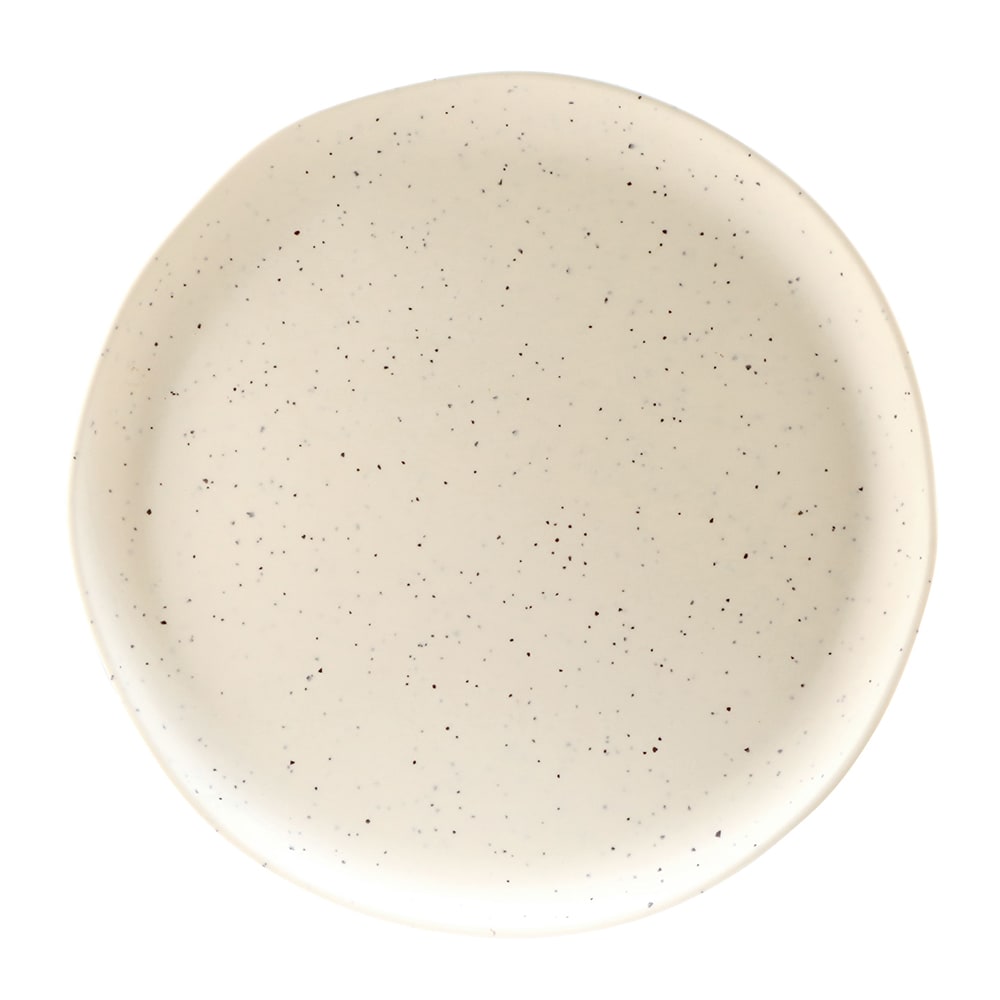 701-B183140ESS 14" Round Melamine Dinner Plate, Eggshell