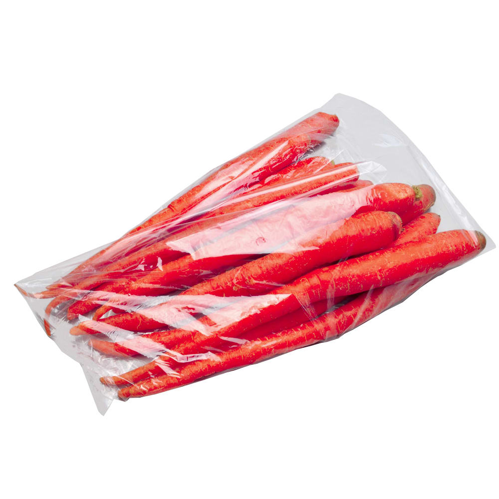 909-VTD084013 Side Gusset Vented Produce Bag - 13" x 8", Poly