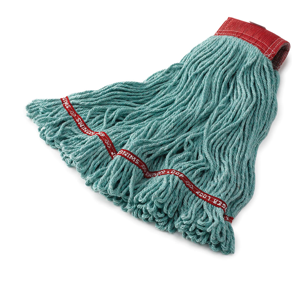 007-FGC15306GR00 Looped-End Large Wet Mop Head - 5" Headband, 4 Ply Cotton/Synthetic Blend,...
