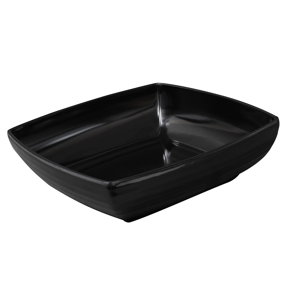 284-ML68BK 3 qt Square Melamine Serving Bowl, Black