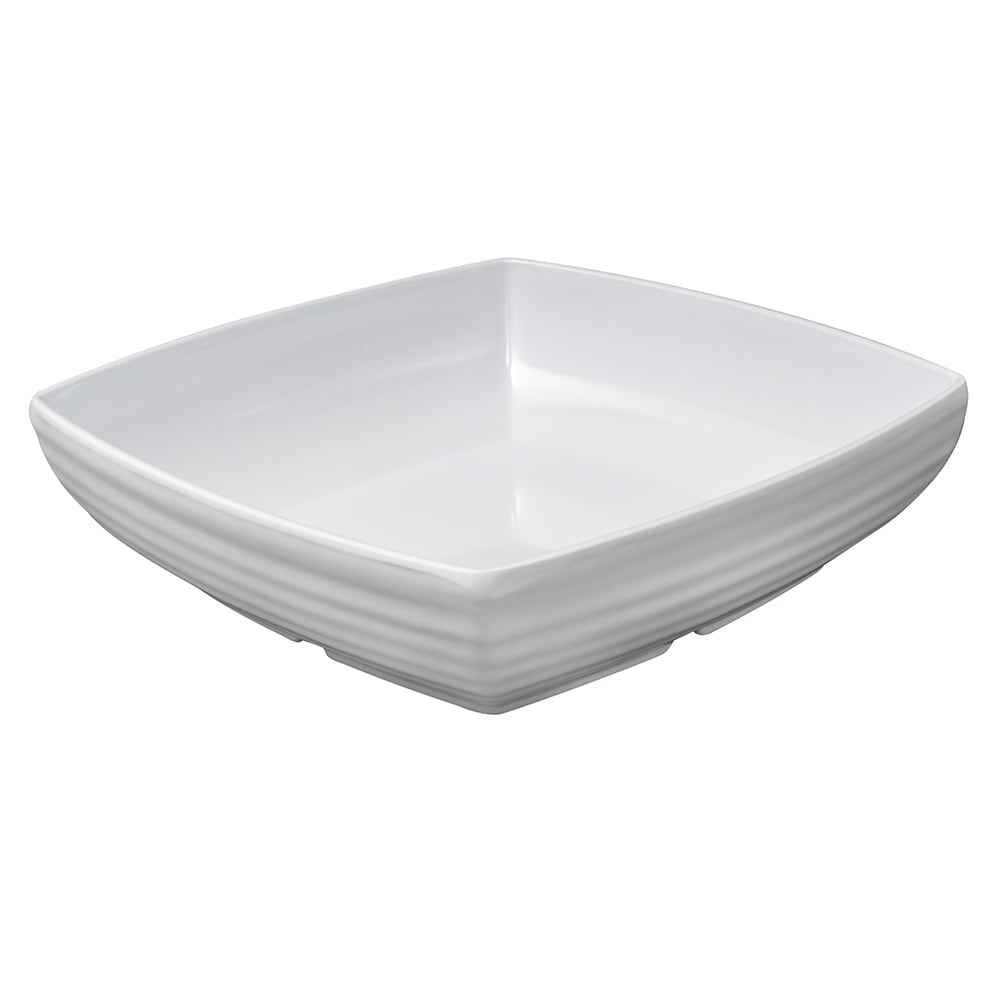 284-ML68W 3 qt Square Melamine Serving Bowl, White
