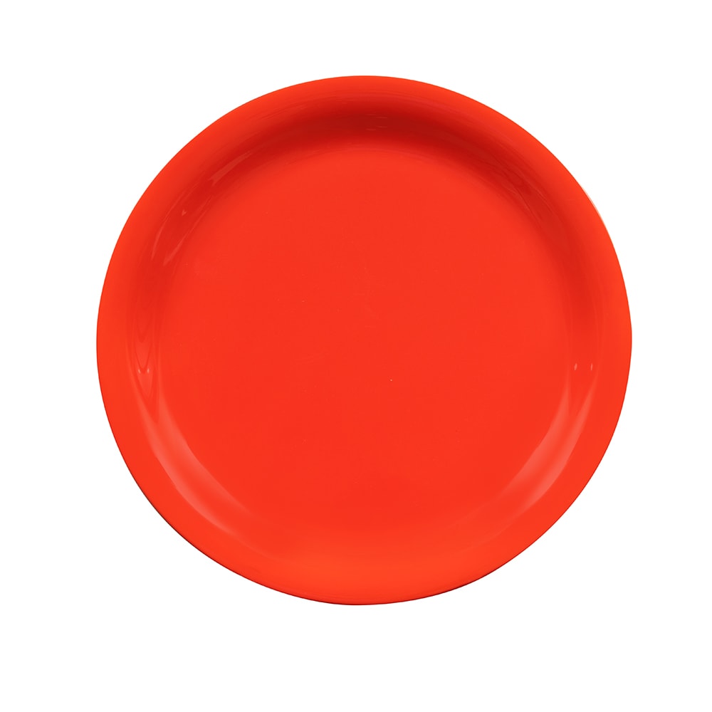 284-NP7RO 7 1/4" Round Melamine Salad Plate, Rio Orange