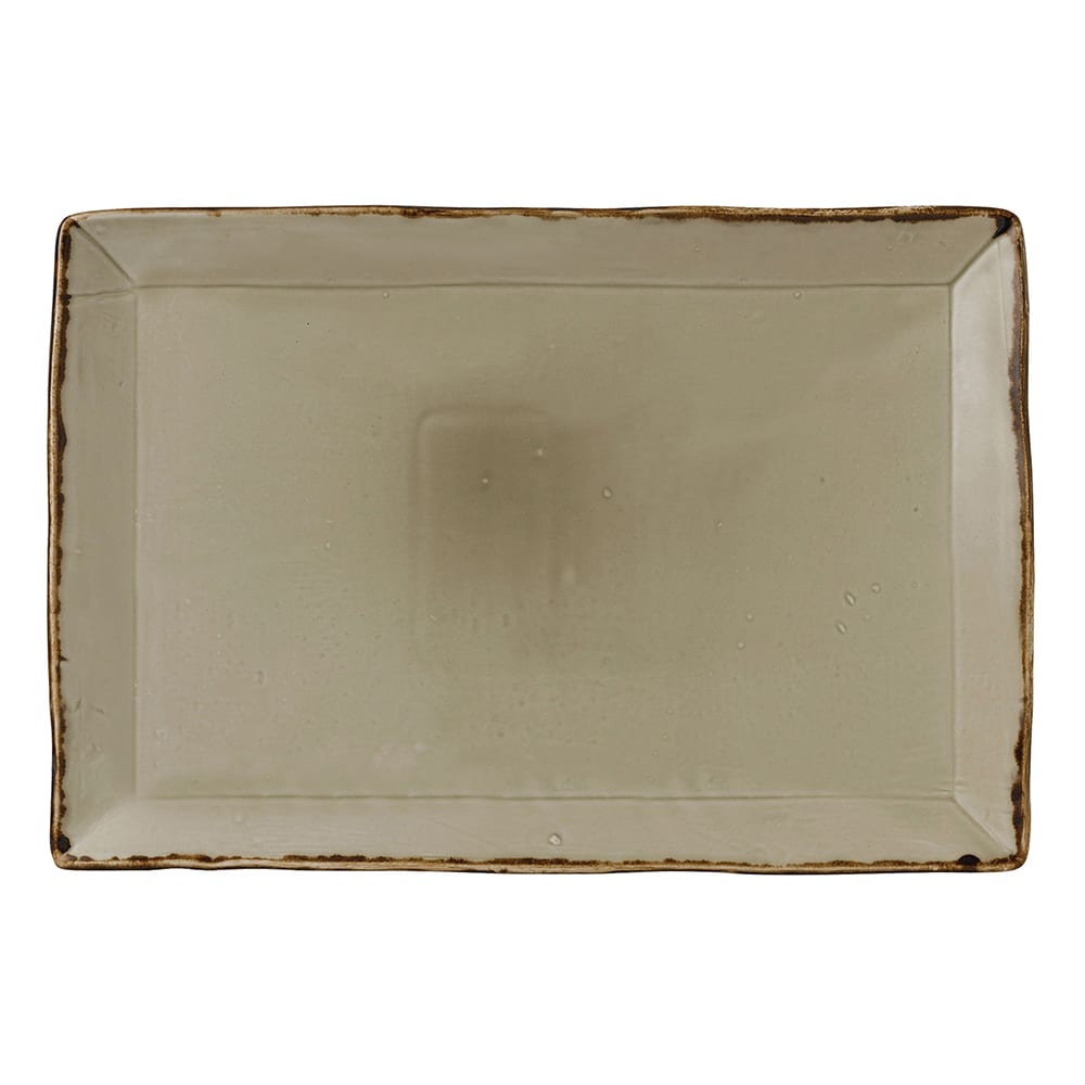 245-HL002 Rectangular Harvest Tray - 13 1/4" x 9", Ceramic, Linen
