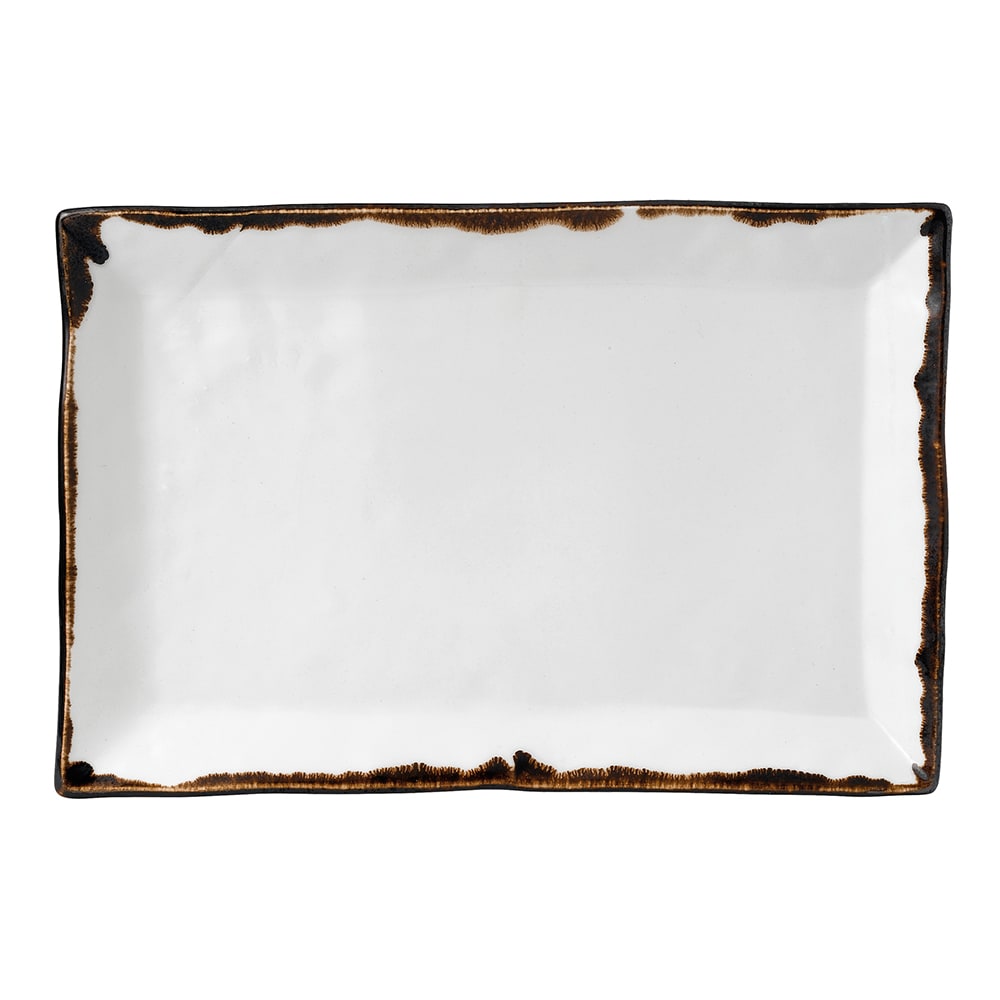 245-HN002 Rectangular Harvest Serving Dish - 13 1/4" x 9", Ceramic, Natural