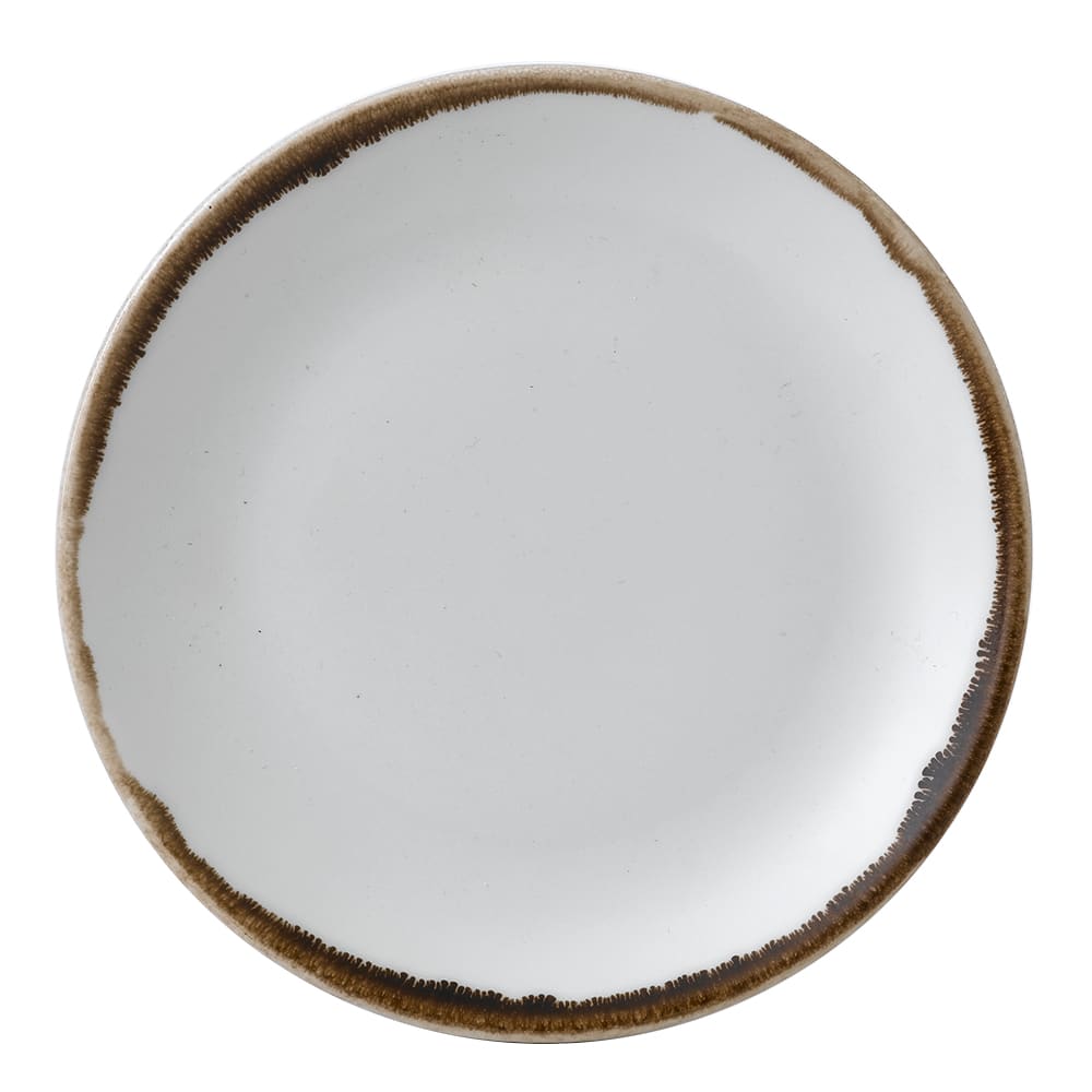 245-HN165 6 1/2" Round Harvest Plate - Ceramic, Natural