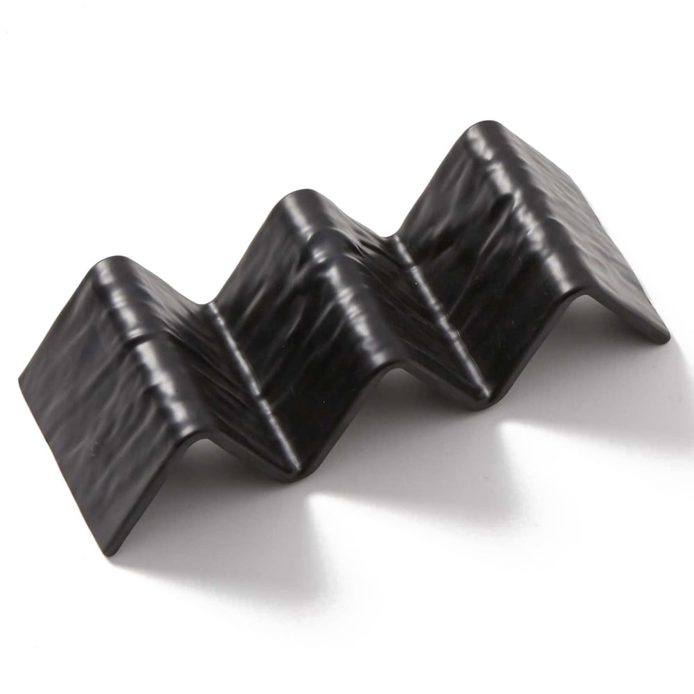 166-THMB3 Taco Holder - Holds 2 to 3 Tacos, Melamine, Black