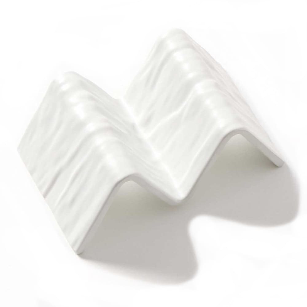166-THMW1 Taco Holder - Holds 1 to 2 Tacos, Melamine, White
