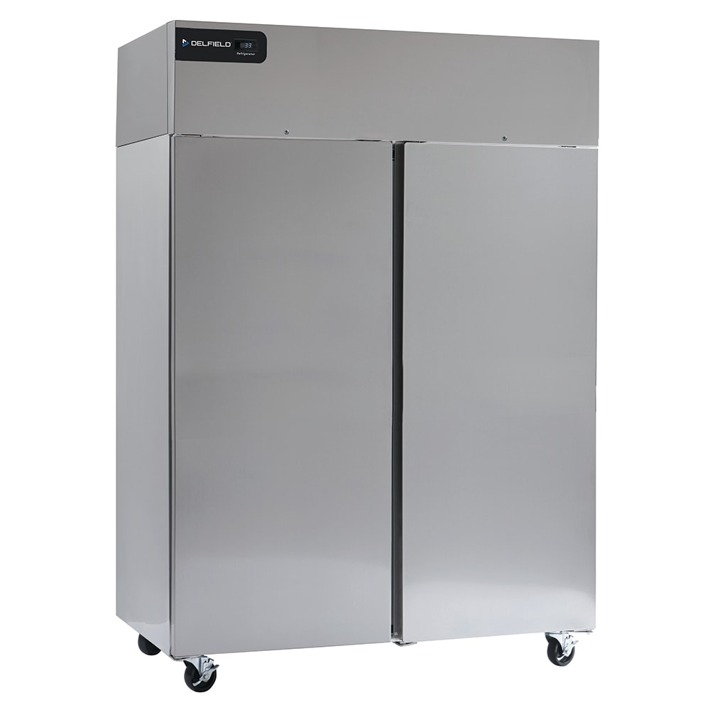 032-GBR2PS 55 1/5" Two Section Reach In Refrigerator, (2) Left/Right Hinge Solid Doors, 115v
