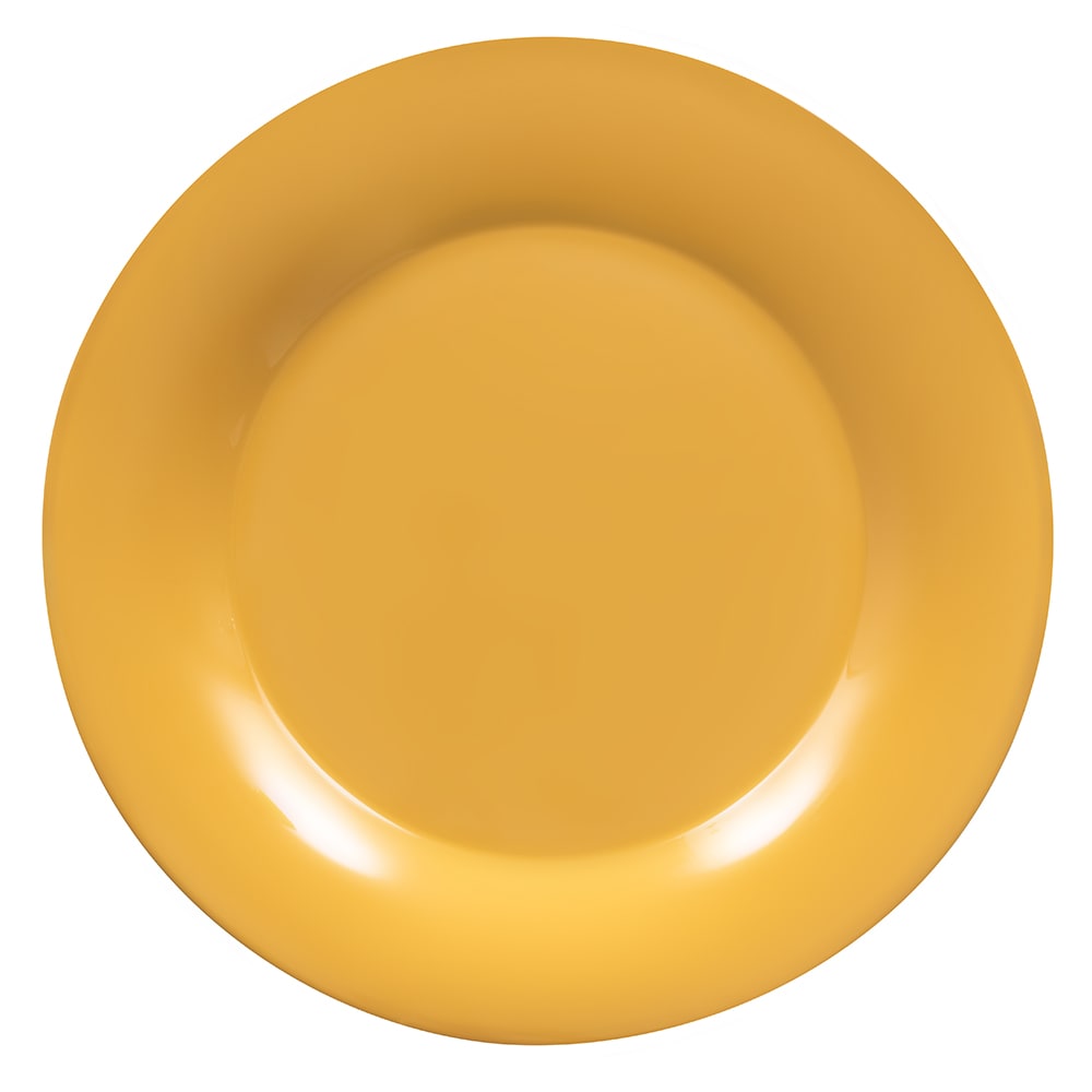 284-WP12TY 12" Round Melamine Dinner Plate, Tropical Yellow