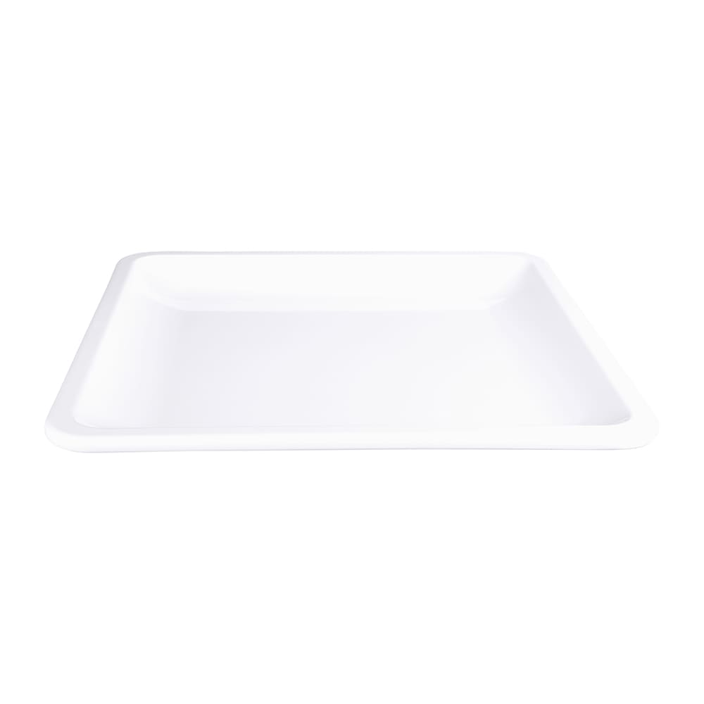 701-M12118SQW 12" Square Olympus Platter - Melamine, White
