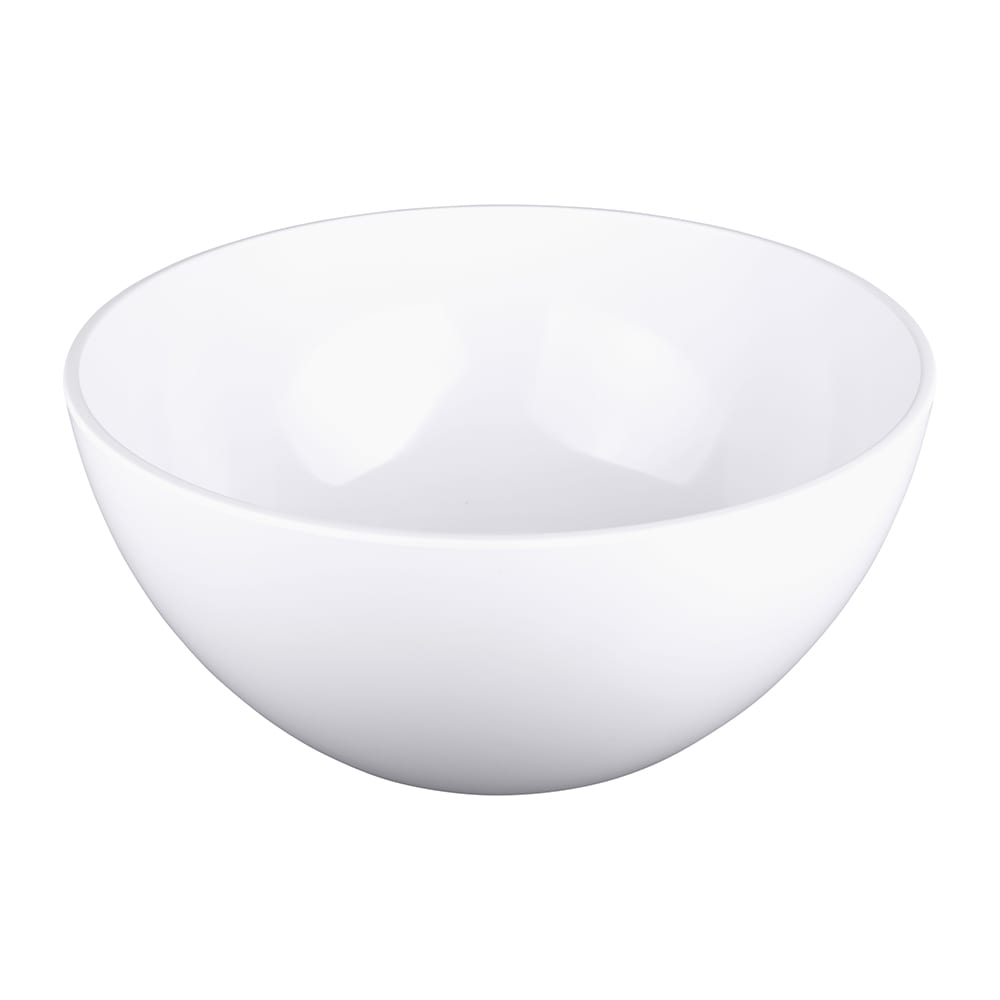 701-M12514RW 6 3/4 qt Round Melamine Serving Bowl, White
