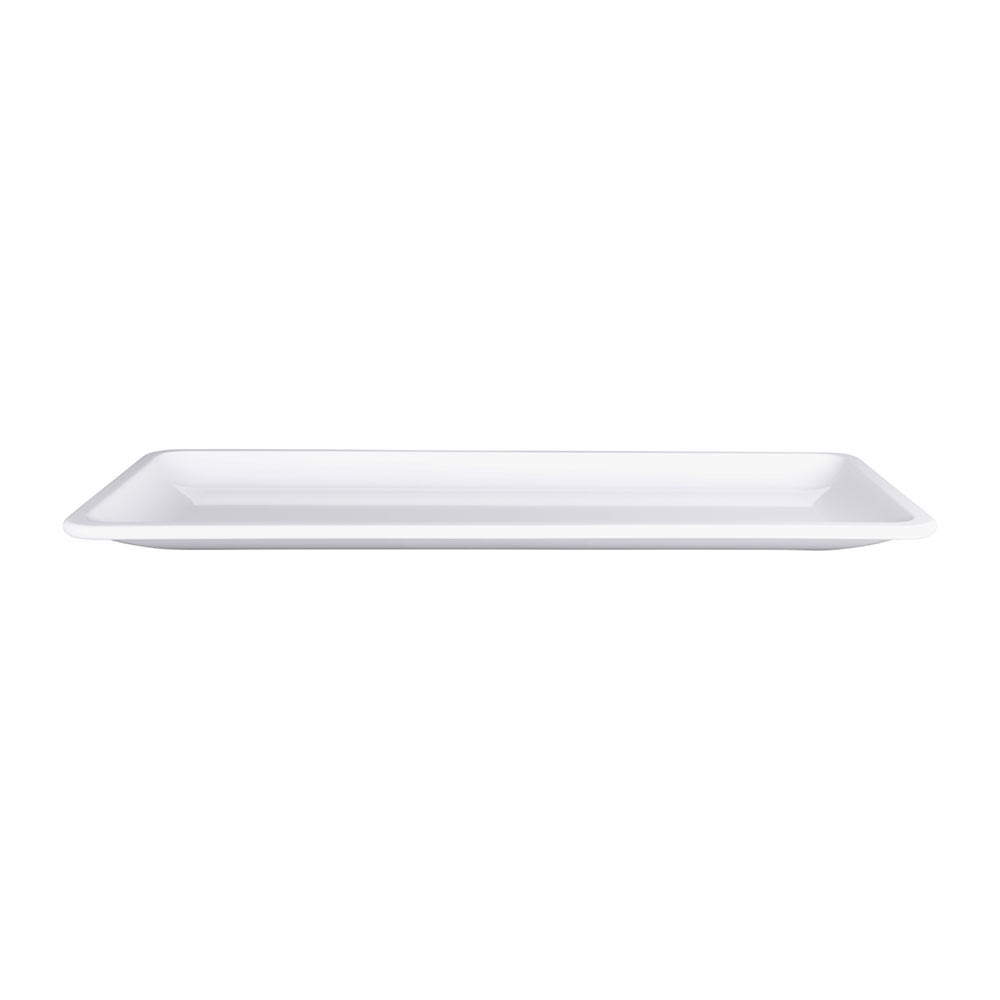 701-M219RCW 21" x 9" Rectangular Olympus Platter - Melamine, White