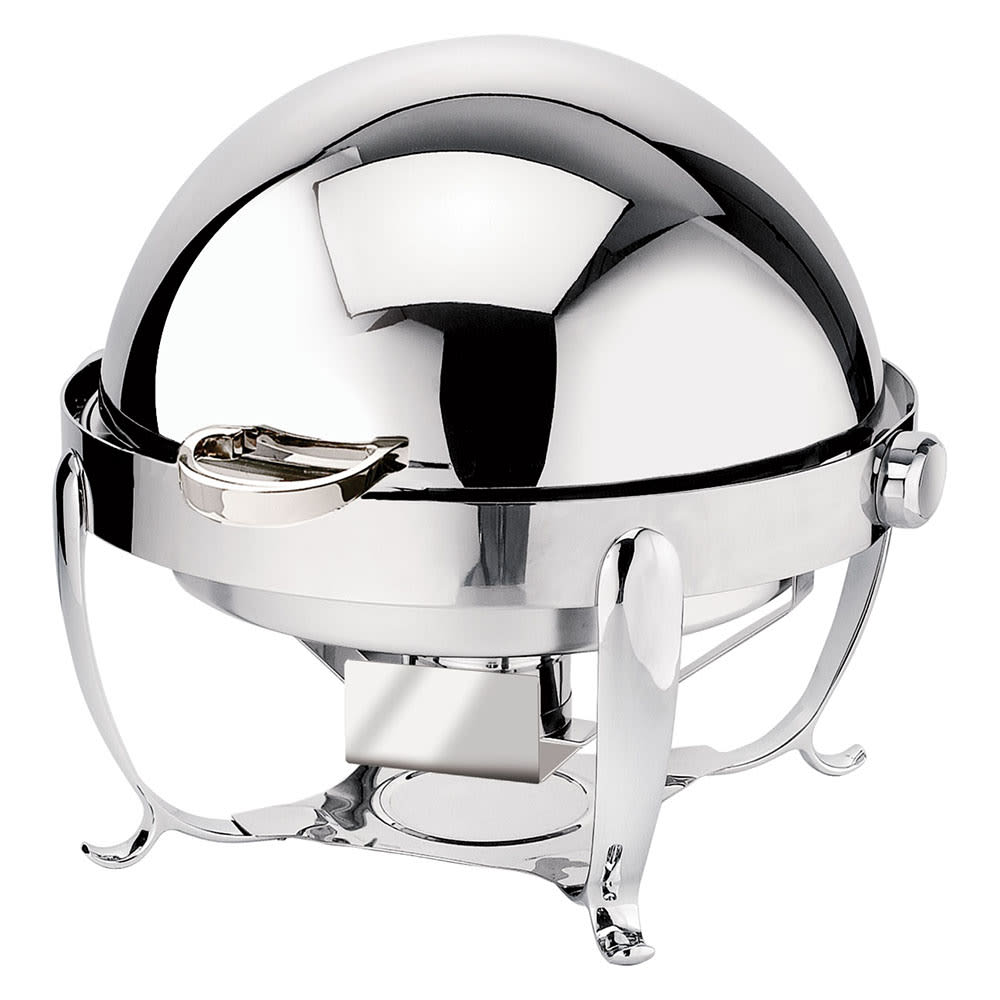 Eastern Tabletop 3118 8 qt Round Chafer w/ Roll Top Cover, Stainless Steel