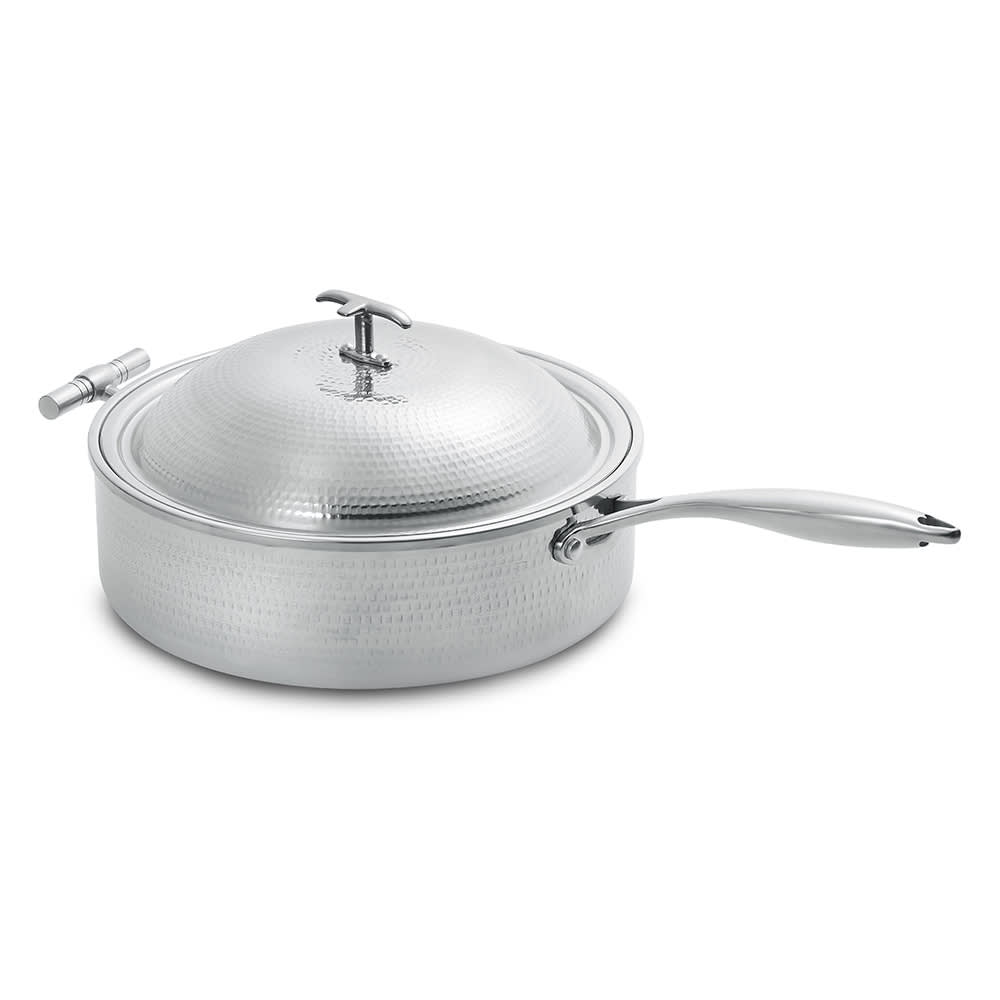969-5914H 4 qt Round Induction Chafing Dish w/ Lift Off Lid, Stainless Steel