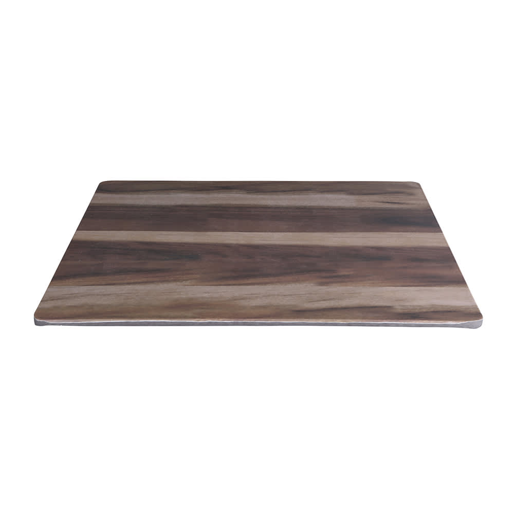 701-M10HW 10" Square Fo Bwa Meta Riser - Melamine, Faux Hickory Wood
