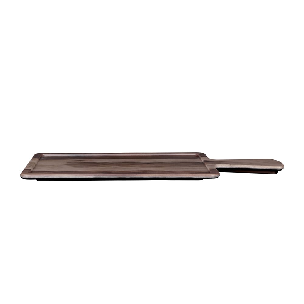 701-M127RCFPHW Rectangular Fo Bwa Serving Board - 12" x 7", Melamine, Faux Hickory