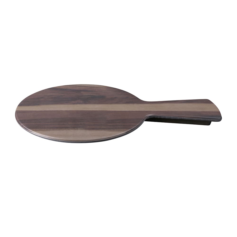 Elite Global Solutions M7RW-HW 7" Round Fo Bwa Serving Board - Melamine, Faux Hickory