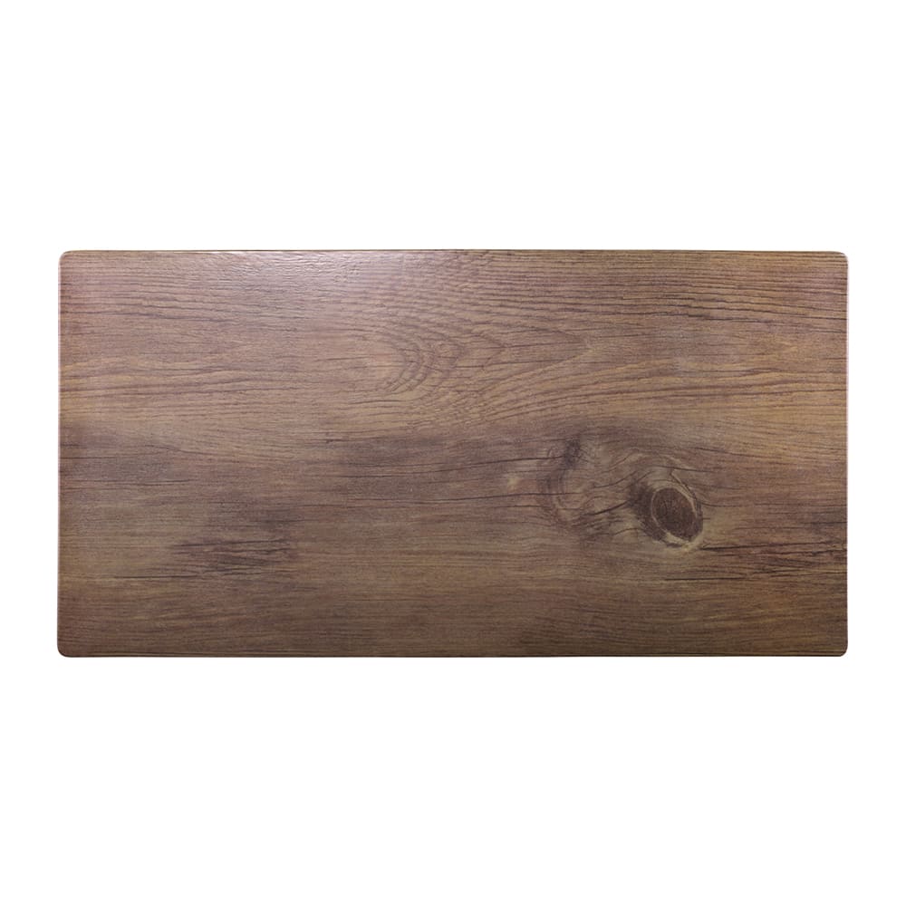 701-M1020WN Rectangular Fo Bwa Meta Riser - 20" x 10", Melamine, Faux Walnut