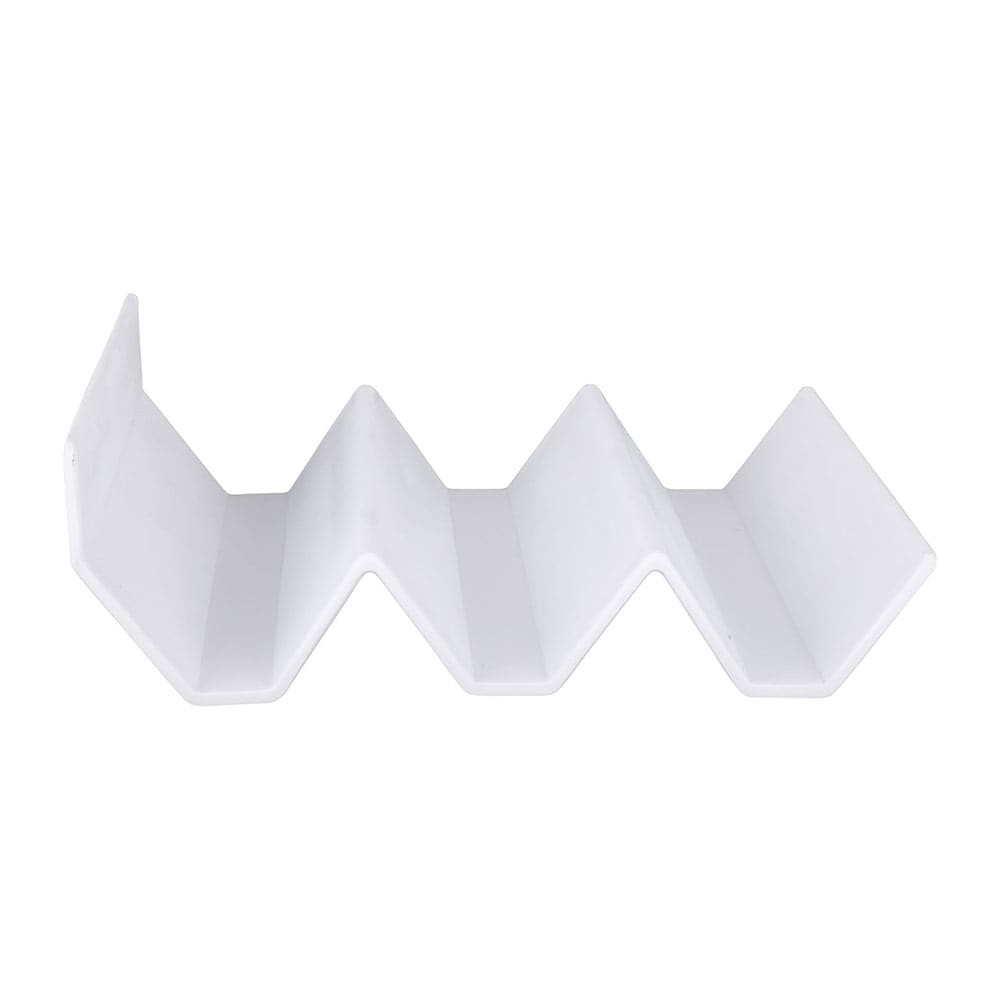 701-JW322W 3 Slot Taco Holder - Melamine, White