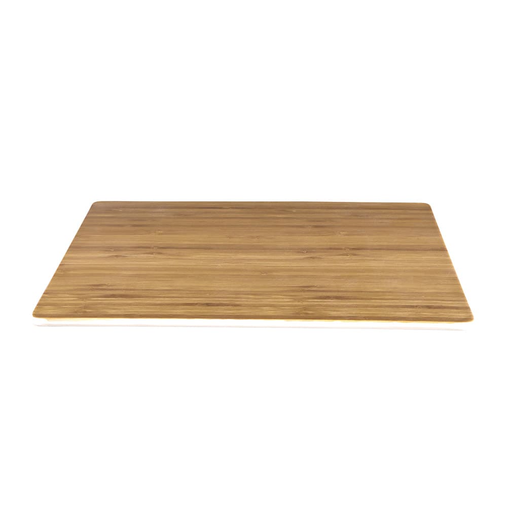 701-M10BB 10" Square Fo Bwa Meta Riser - Melamine, Faux Bamboo