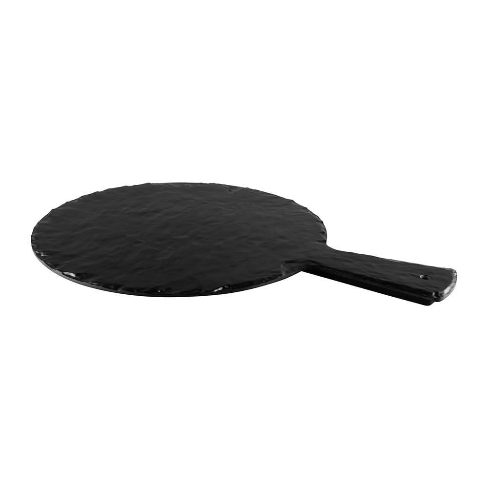 701-M12RWB 12" Round Fo Bwa Serving Board - Melamine, Faux Slate