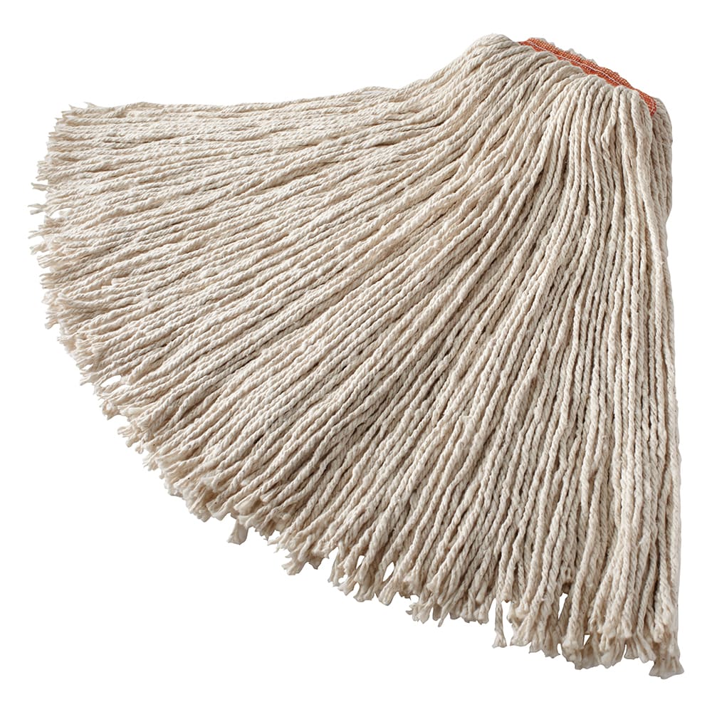 007-FGF51800WH00 24 oz Premium Mop Head - 1" Headband, 4 Ply Cotton/Rayon/Synthetic Blend,,...