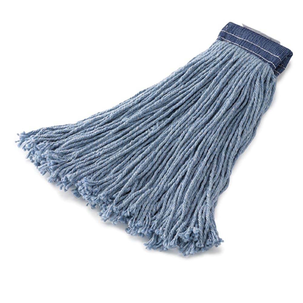 007-FGF55800BL00 24 oz Premium Mop Head - 5" Headband, 4 Ply Cotton/Rayon/Synthetic, Blue