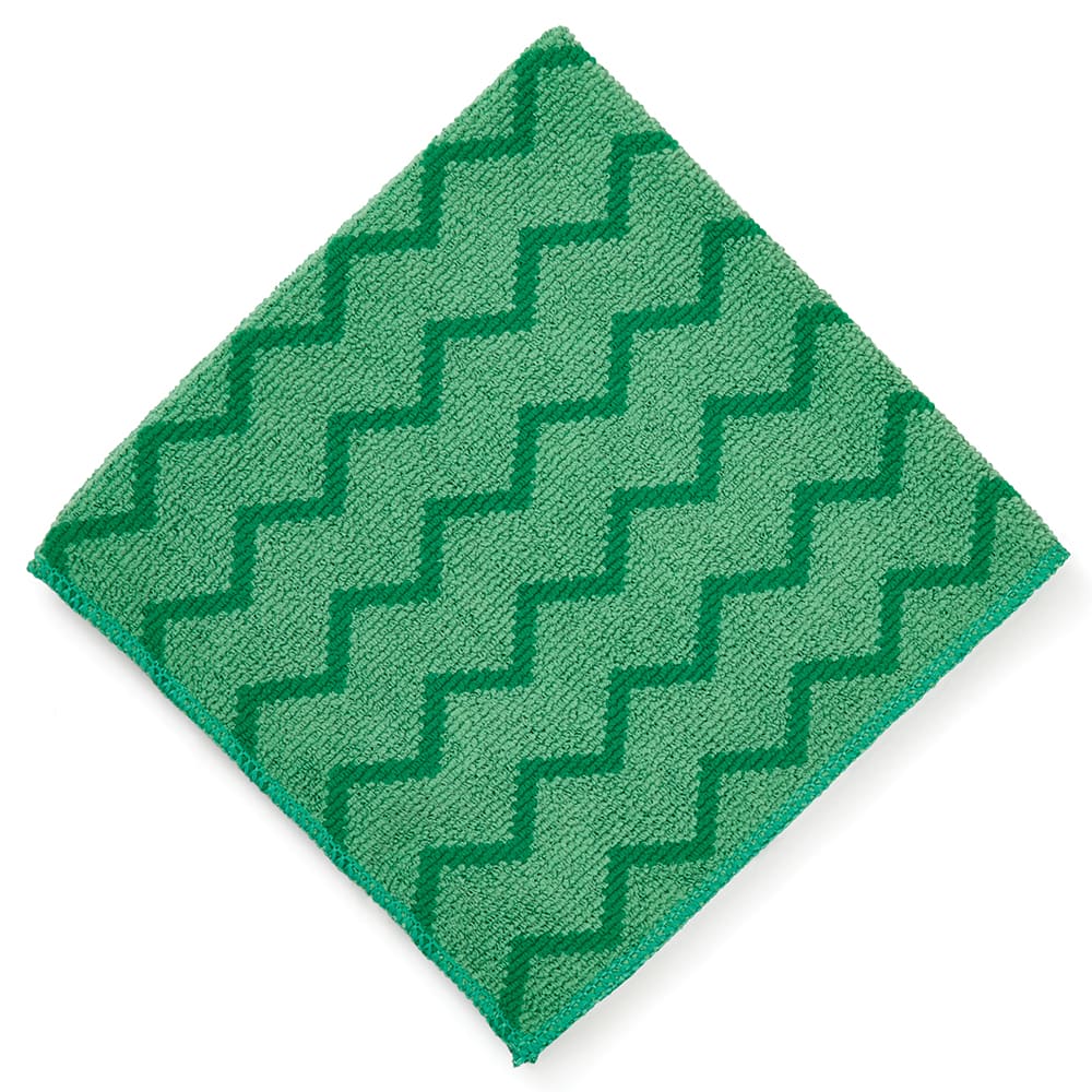 007-FGQ62000GR00 16" Square Hygen General Purpose Cloth - Microfiber, Green