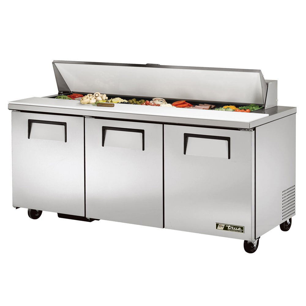 598-TSSU7218 72" TSSU Series Sandwich/Salad Prep Table w/ Refrigerated Base, 115v