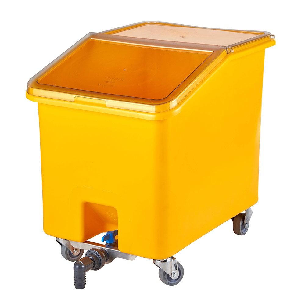 144-IBSD37229 37 Gallon Mobile Ingredient Bin - Yellow