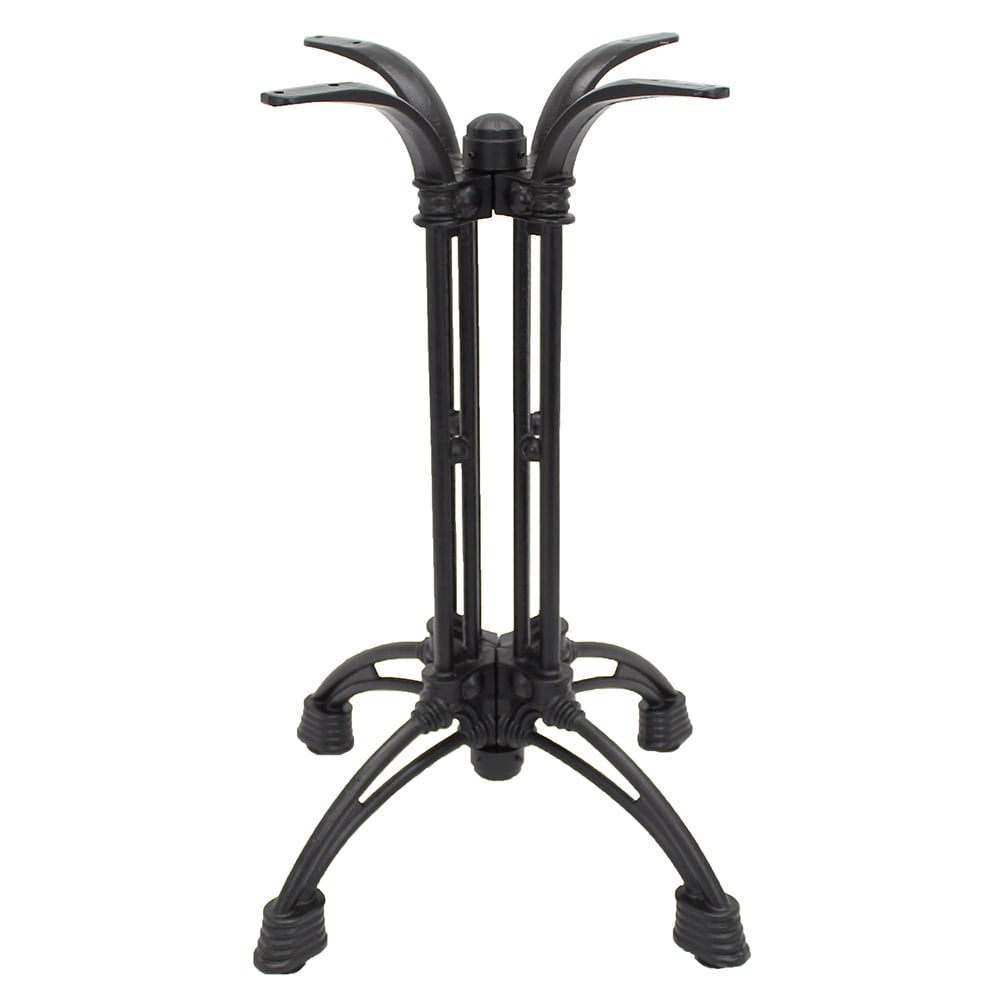 628-CA1827H Bar Height Table Base w/ 27" x 27" Spread - Cast Iron, Matte Black