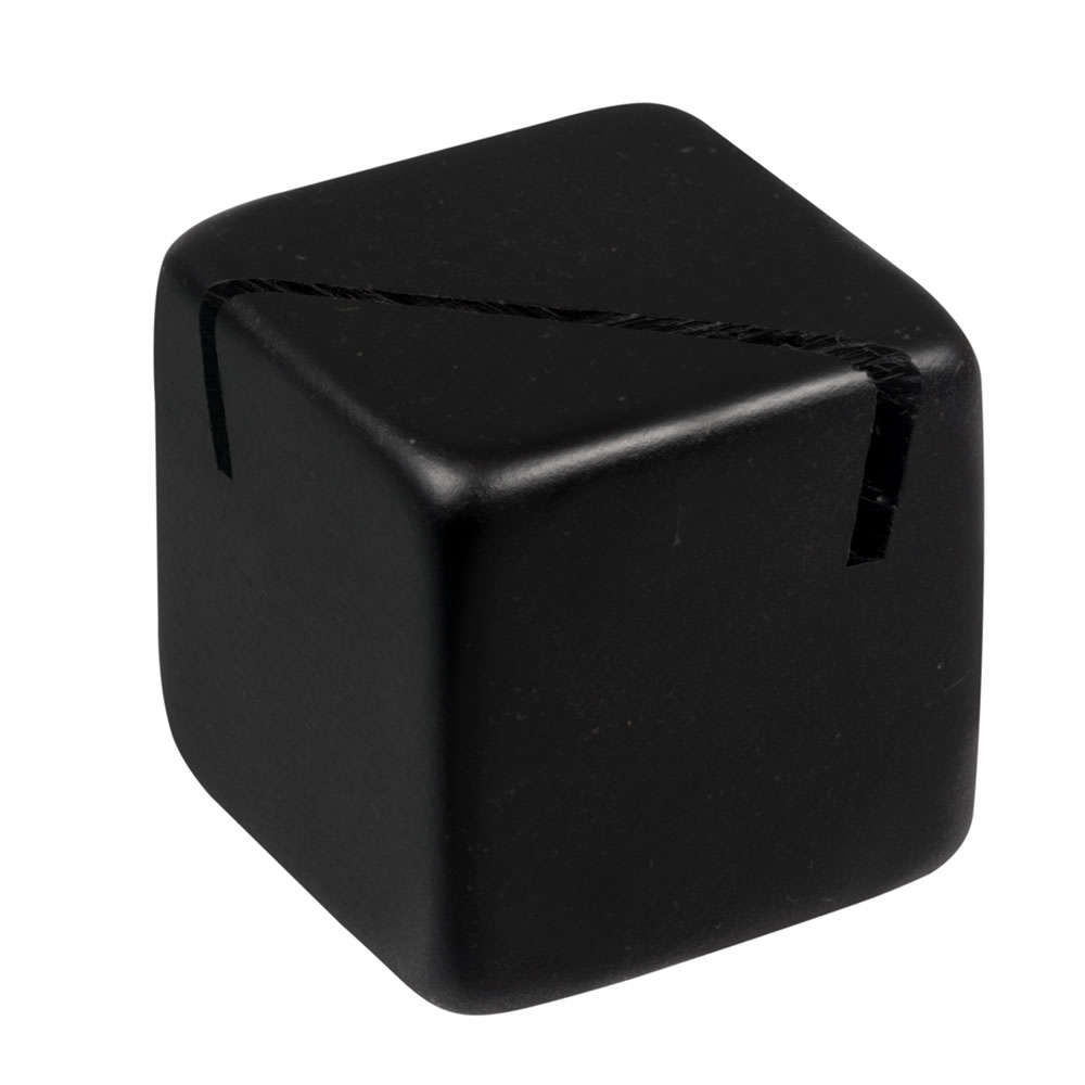 166-ACB118 1 1/8" Tabletop Menu Card Holder - Acrylic, Black